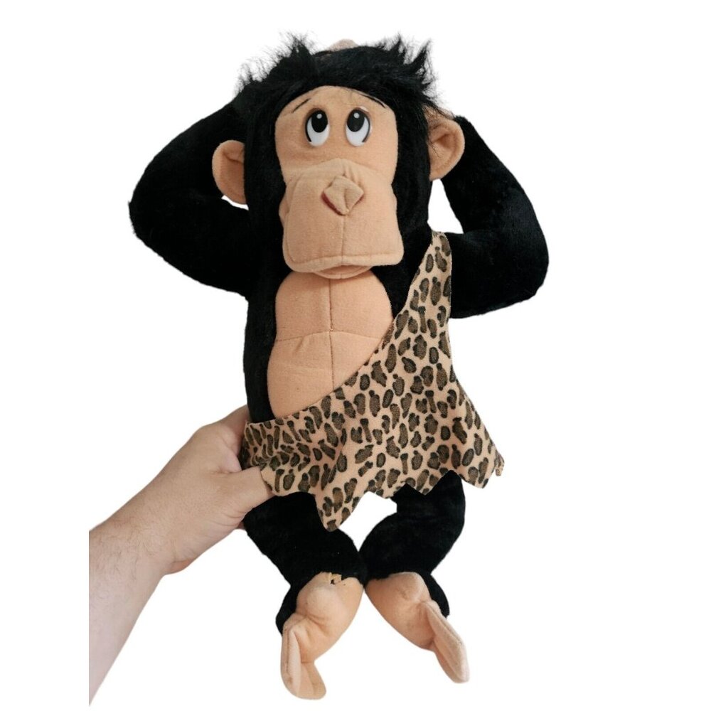 Vintage Play By Play Plush Tarzan Outfit Monkey Funny Hanging 24"